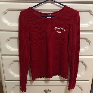 Red Hollister Sleep Shirt